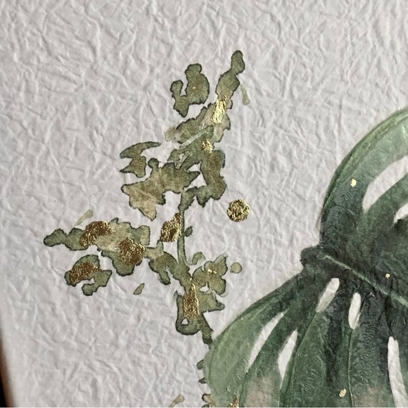 NEW! Tropical Monstera Leaf Watercolor Paper Print - Picture 4 of 6